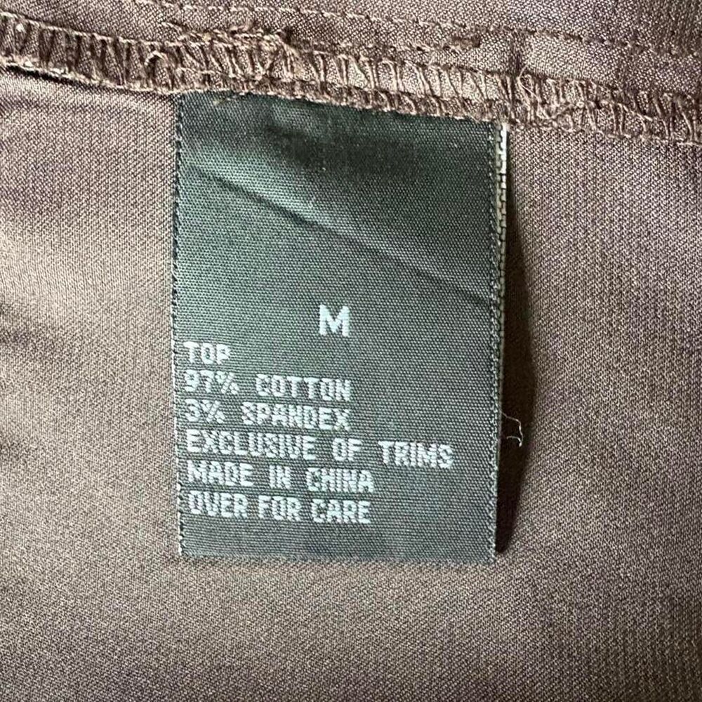 Iz Byer Y2K 90s Vintage Dark Brown Dress Cap Sleeves Mini Cute Retro Indie - Picture 7 of 7